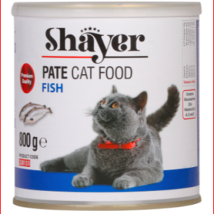 خریدکنسرو غذای گربه شایر مدلShayer Fish وزن 800 گرم در پت شاپ یاسان