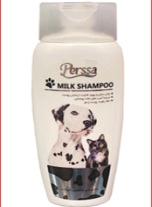 خرید شامپو حیوانات پرسا مدل Milk Shampoo حجم 250 میلی لیتر در پت شاپ یاسان