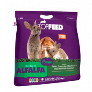یونجه مخصوص خرگوش و خوکچه تاپ فید بابونهTop Feed Alfalfla Chamomile 1kg