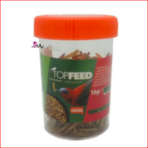 کرم مغذی Meal Worm مخصوص انواع پرندگان، خزندگان و لاک پشت (50 گرم)