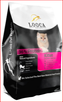 خرید غذای خشک بچه گربه لوکا مدل Chicken & rice وزن 2 کیلوگرم