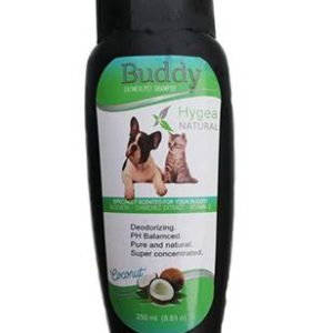 شامپو Buddy مخصوص سگ و گربه با رایحه نارگیل برند Hygea Natural